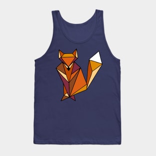 Geometric Fox Orange Palette Tank Top